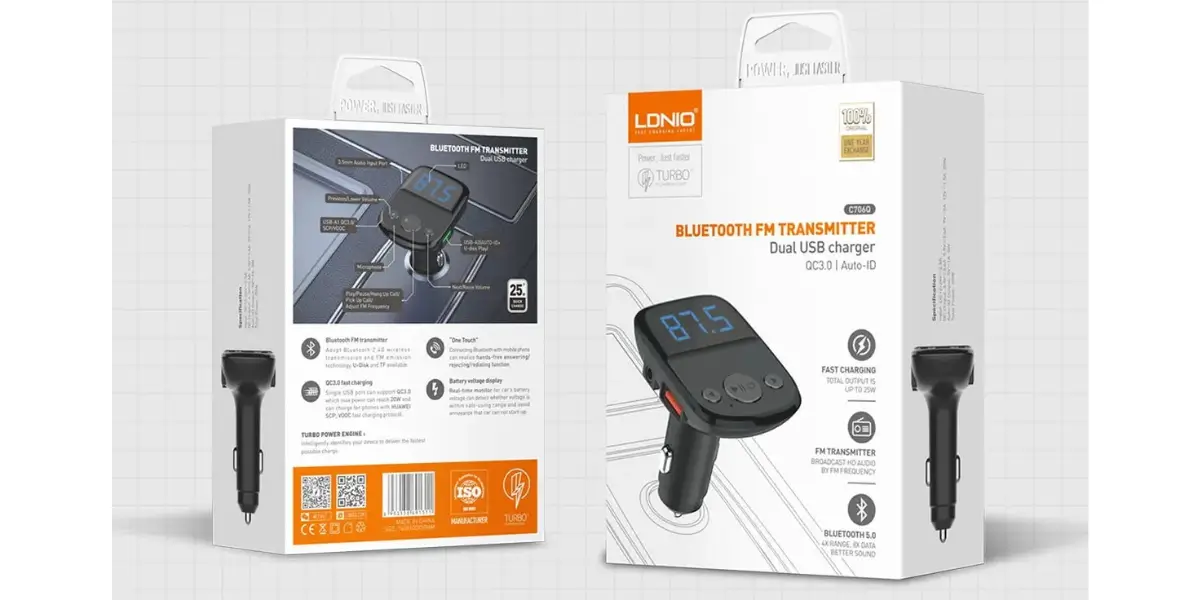 LDNIO C706Q 25W Bluetooth 5.0 Player Car Charger.webp LDNIO C706Q 25W Bluetooth 5.0 Player Car Charger.webp